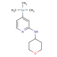 1201675-00-4 N-(oxan-4-yl)-4-trimethylstannylpyridin-2-amine chemical structure
