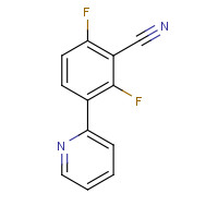 883106-18-1 2,6-difluoro-3-pyridin-2-ylbenzonitrile chemical structure