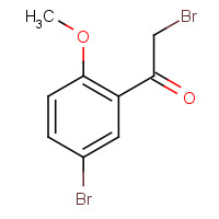 67639-58-1 2-bromo-1-(5-bromo-2-methoxyphenyl)ethanone chemical structure