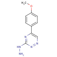 59318-41-1 [5-(4-methoxyphenyl)-1,2,4-triazin-3-yl]hydrazine chemical structure