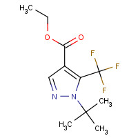852691-03-3 ethyl 1-tert-butyl-5-(trifluoromethyl)pyrazole-4-carboxylate chemical structure