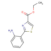 658076-43-8 ethyl 2-(2-aminophenyl)-1,3-thiazole-4-carboxylate chemical structure