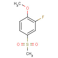 20951-14-8 2-fluoro-1-methoxy-4-methylsulfonylbenzene chemical structure