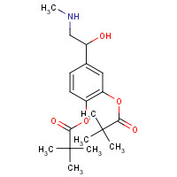 52365-63-6 [2-(2,2-dimethylpropanoyloxy)-4-[1-hydroxy-2-(methylamino)ethyl]phenyl] 2,2-dimethylpropanoate chemical structure