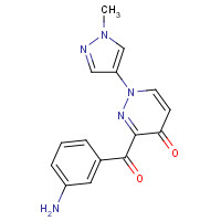1314394-14-3 3-(3-aminobenzoyl)-1-(1-methylpyrazol-4-yl)pyridazin-4-one chemical structure