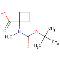 1202858-82-9 1-[methyl-[(2-methylpropan-2-yl)oxycarbonyl]amino]cyclobutane-1-carboxylic acid chemical structure