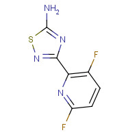 1179360-24-7 3-(3,6-difluoropyridin-2-yl)-1,2,4-thiadiazol-5-amine chemical structure
