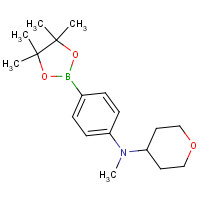 1415794-06-7 N-methyl-N-[4-(4,4,5,5-tetramethyl-1,3,2-dioxaborolan-2-yl)phenyl]oxan-4-amine chemical structure