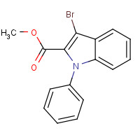 1248548-62-0 methyl 3-bromo-1-phenylindole-2-carboxylate chemical structure