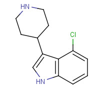 1266844-69-2 4-chloro-3-piperidin-4-yl-1H-indole chemical structure