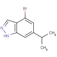 1000343-77-0 4-bromo-6-propan-2-yl-1H-indazole chemical structure