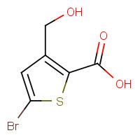1374574-27-2 5-bromo-3-(hydroxymethyl)thiophene-2-carboxylic acid chemical structure
