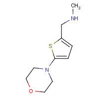 879896-62-5 N-methyl-1-(5-morpholin-4-ylthiophen-2-yl)methanamine chemical structure