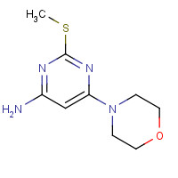 96225-91-1 2-methylsulfanyl-6-morpholin-4-ylpyrimidin-4-amine chemical structure