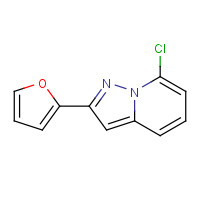 544675-80-1 7-chloro-2-(furan-2-yl)pyrazolo[1,5-a]pyridine chemical structure