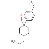 94041-25-5 1-(4-ethylphenyl)-4-propylcyclohexane-1-carboxylate chemical structure