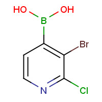 1072944-16-1 (3-bromo-2-chloropyridin-4-yl)boronic acid chemical structure