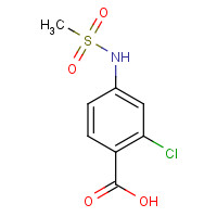 158579-73-8 2-chloro-4-(methanesulfonamido)benzoic acid chemical structure
