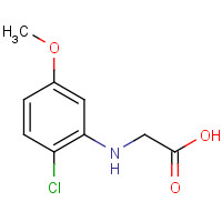 1282798-72-4 2-(2-chloro-5-methoxyanilino)acetic acid chemical structure