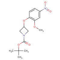 960401-34-7 tert-butyl 3-(2-methoxy-4-nitrophenoxy)azetidine-1-carboxylate chemical structure