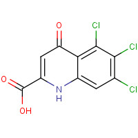 123158-04-3 5,6,7-trichloro-4-oxo-1H-quinoline-2-carboxylic acid chemical structure