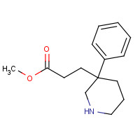 79950-36-0 methyl 3-(3-phenylpiperidin-3-yl)propanoate chemical structure