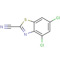 1188236-02-3 4,6-dichloro-1,3-benzothiazole-2-carbonitrile chemical structure