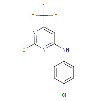 897445-47-5 2-chloro-N-(4-chlorophenyl)-6-(trifluoromethyl)pyrimidin-4-amine chemical structure