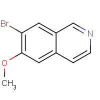 666735-07-5 7-bromo-6-methoxyisoquinoline chemical structure