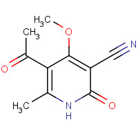 101370-18-7 5-acetyl-4-methoxy-6-methyl-2-oxo-1H-pyridine-3-carbonitrile chemical structure