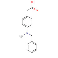 1082881-89-7 2-[4-[benzyl(methyl)amino]phenyl]acetic acid chemical structure