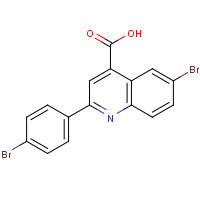 342017-95-2 6-bromo-2-(4-bromophenyl)quinoline-4-carboxylic acid chemical structure
