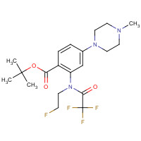 1108746-43-5 tert-butyl 2-[2-fluoroethyl-(2,2,2-trifluoroacetyl)amino]-4-(4-methylpiperazin-1-yl)benzoate chemical structure
