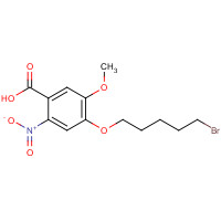 343308-54-3 4-(5-bromopentoxy)-5-methoxy-2-nitrobenzoic acid chemical structure