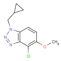 1257327-84-6 4-chloro-1-(cyclopropylmethyl)-5-methoxybenzotriazole chemical structure