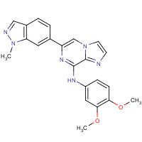 1229207-16-2 N-(3,4-dimethoxyphenyl)-6-(1-methylindazol-6-yl)imidazo[1,2-a]pyrazin-8-amine chemical structure
