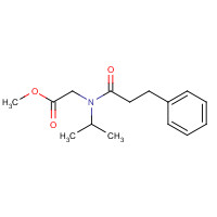 163724-80-9 methyl 2-[3-phenylpropanoyl(propan-2-yl)amino]acetate chemical structure