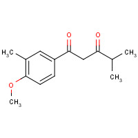 1267757-38-9 1-(4-methoxy-3-methylphenyl)-4-methylpentane-1,3-dione chemical structure
