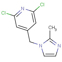 1334294-31-3 2,6-dichloro-4-[(2-methylimidazol-1-yl)methyl]pyridine chemical structure