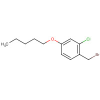 275384-50-4 1-(bromomethyl)-2-chloro-4-pentoxybenzene chemical structure