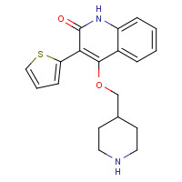 1263051-45-1 4-(piperidin-4-ylmethoxy)-3-thiophen-2-yl-1H-quinolin-2-one chemical structure
