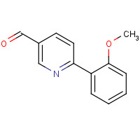 898405-24-8 6-(2-methoxyphenyl)pyridine-3-carbaldehyde chemical structure