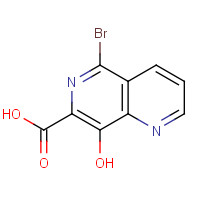 606139-08-6 5-bromo-8-hydroxy-1,6-naphthyridine-7-carboxylic acid chemical structure