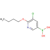 1150114-71-8 (6-butoxy-5-chloropyridin-3-yl)boronic acid chemical structure