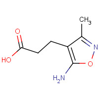 170312-25-1 3-(5-amino-3-methyl-1,2-oxazol-4-yl)propanoic acid chemical structure