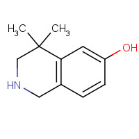 62245-16-3 4,4-dimethyl-2,3-dihydro-1H-isoquinolin-6-ol chemical structure