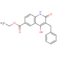 893767-87-8 ethyl 3-benzyl-4-hydroxy-2-oxo-1H-quinoline-6-carboxylate chemical structure
