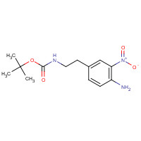 159417-94-4 tert-butyl N-[2-(4-amino-3-nitrophenyl)ethyl]carbamate chemical structure