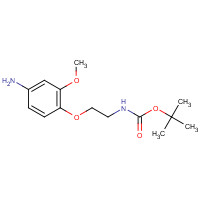 515141-26-1 tert-butyl N-[2-(4-amino-2-methoxyphenoxy)ethyl]carbamate chemical structure