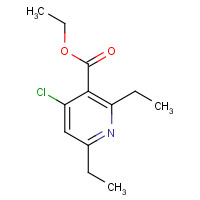 100141-64-8 ethyl 4-chloro-2,6-diethylpyridine-3-carboxylate chemical structure